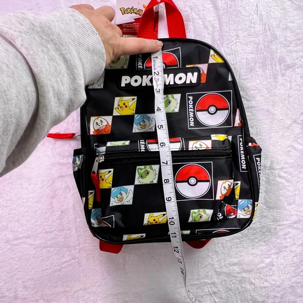 Pokemon Bioworld Mini Backpack Pikachu Sprigatito Quaxly Fuecoco Black NWT